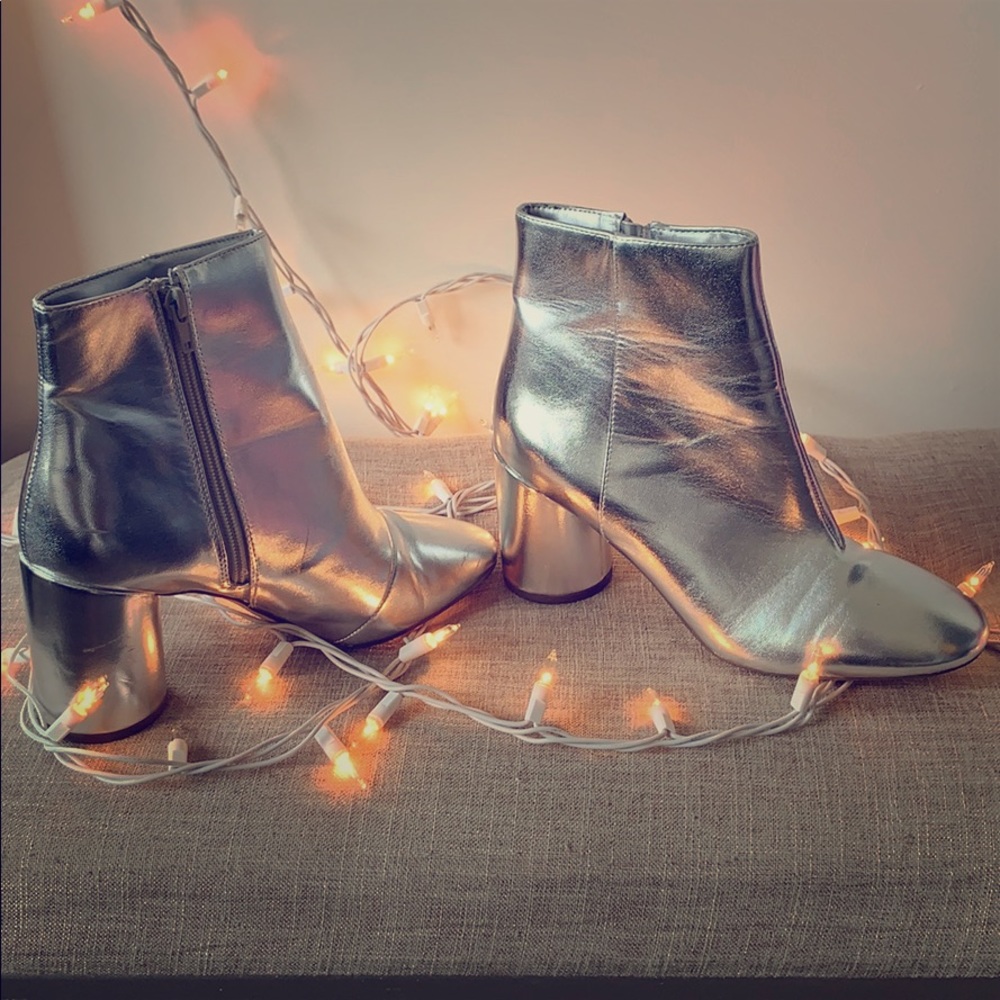 Silver boots